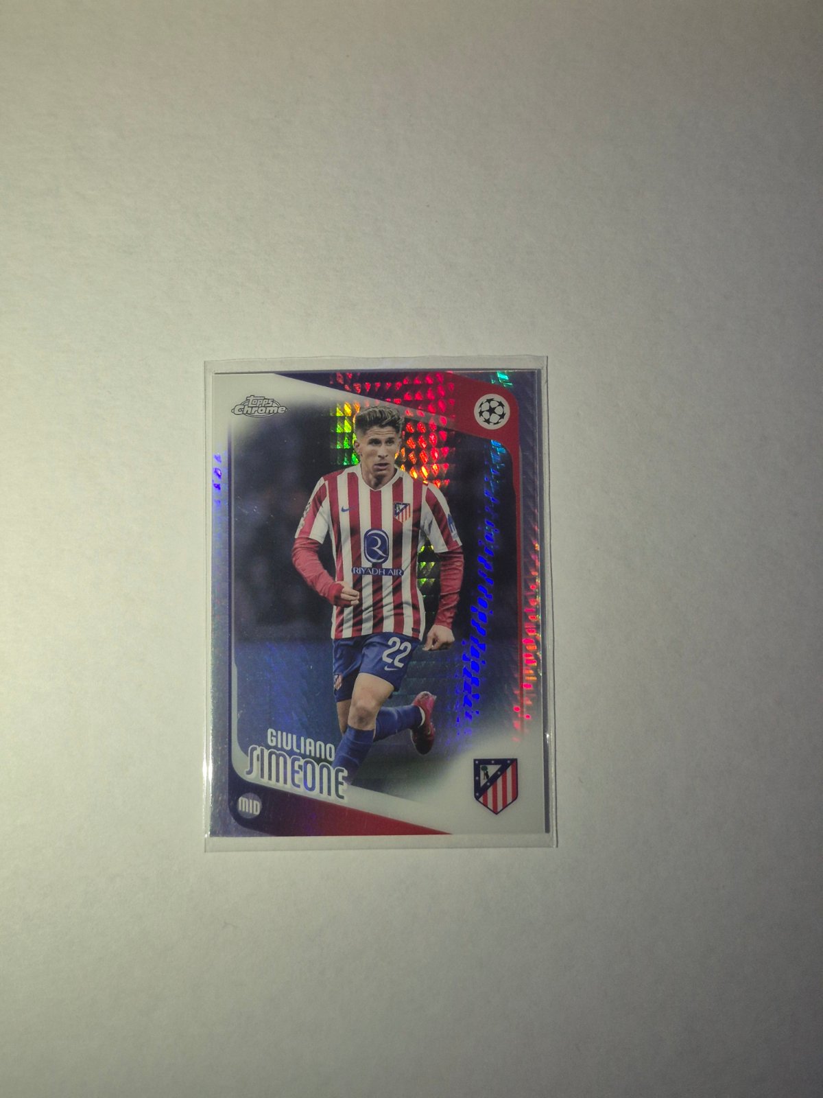 Simeone Holo Topps Chrome