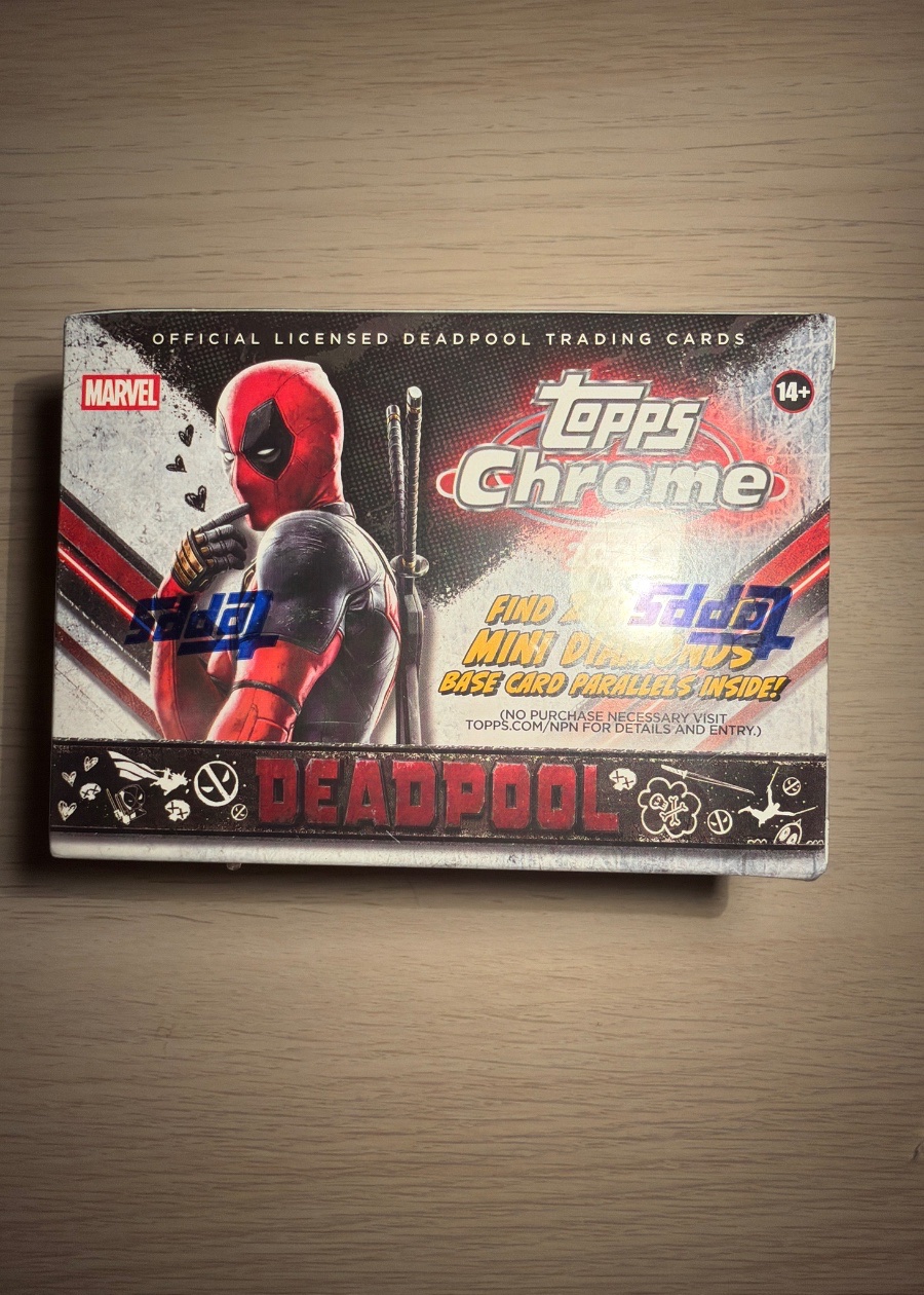 Marvel chrome deadpool value box