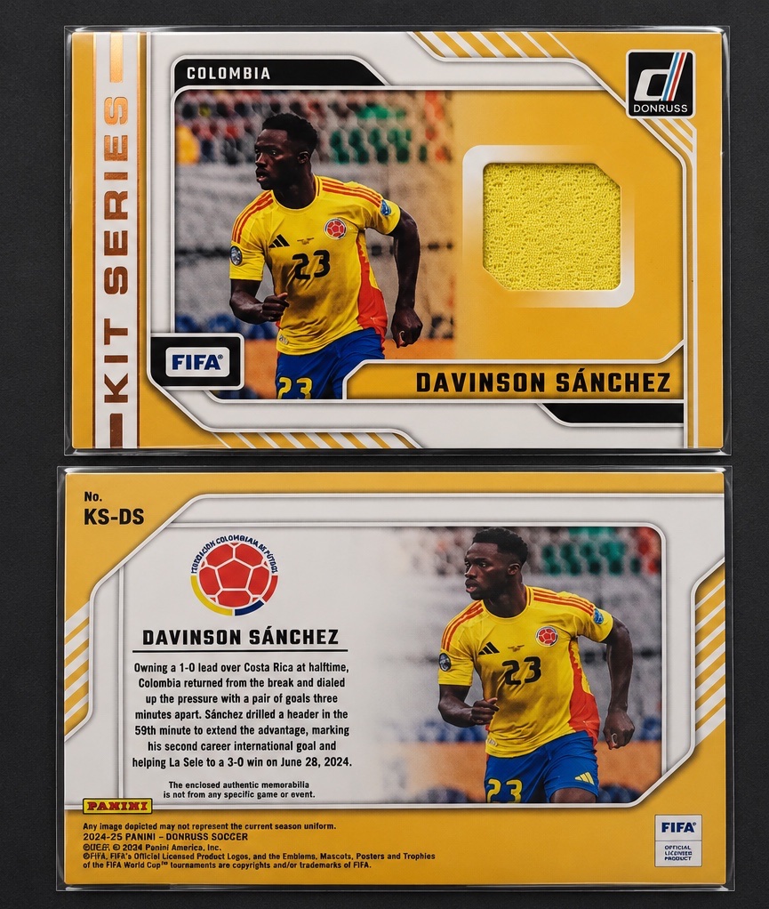 Panini Donruss Davinson Sanchez Colombian Patch