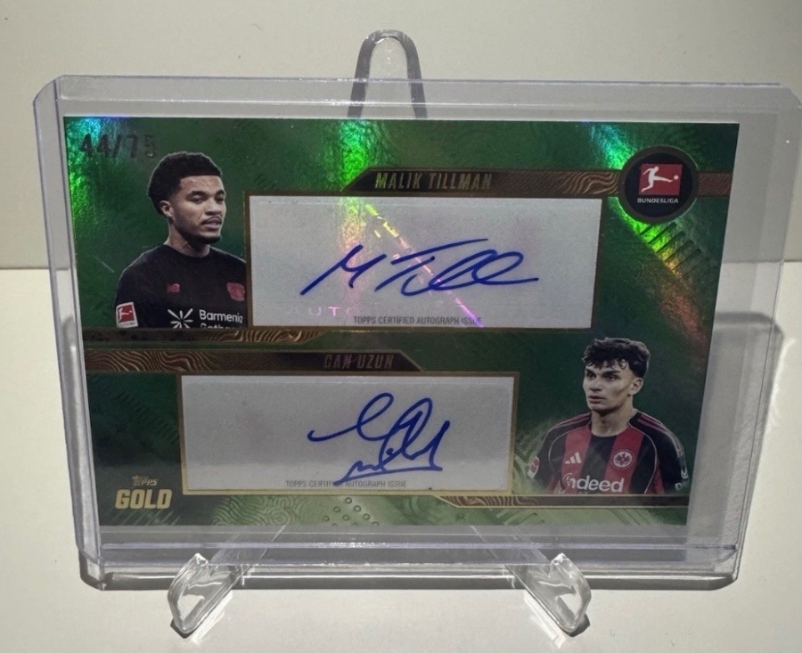 Topps Gold Malik Tillman/Can Uzun Dual Auto 44/75