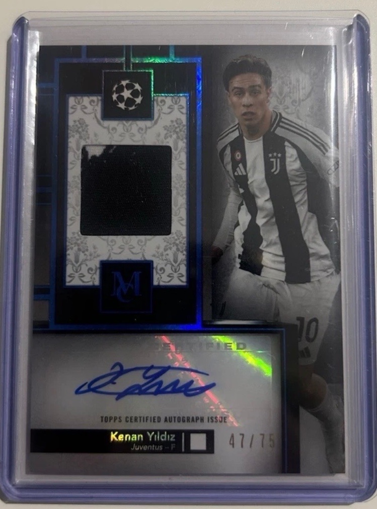 Topps Kenan Yıldız Auto-Relic (Player Worn) /75