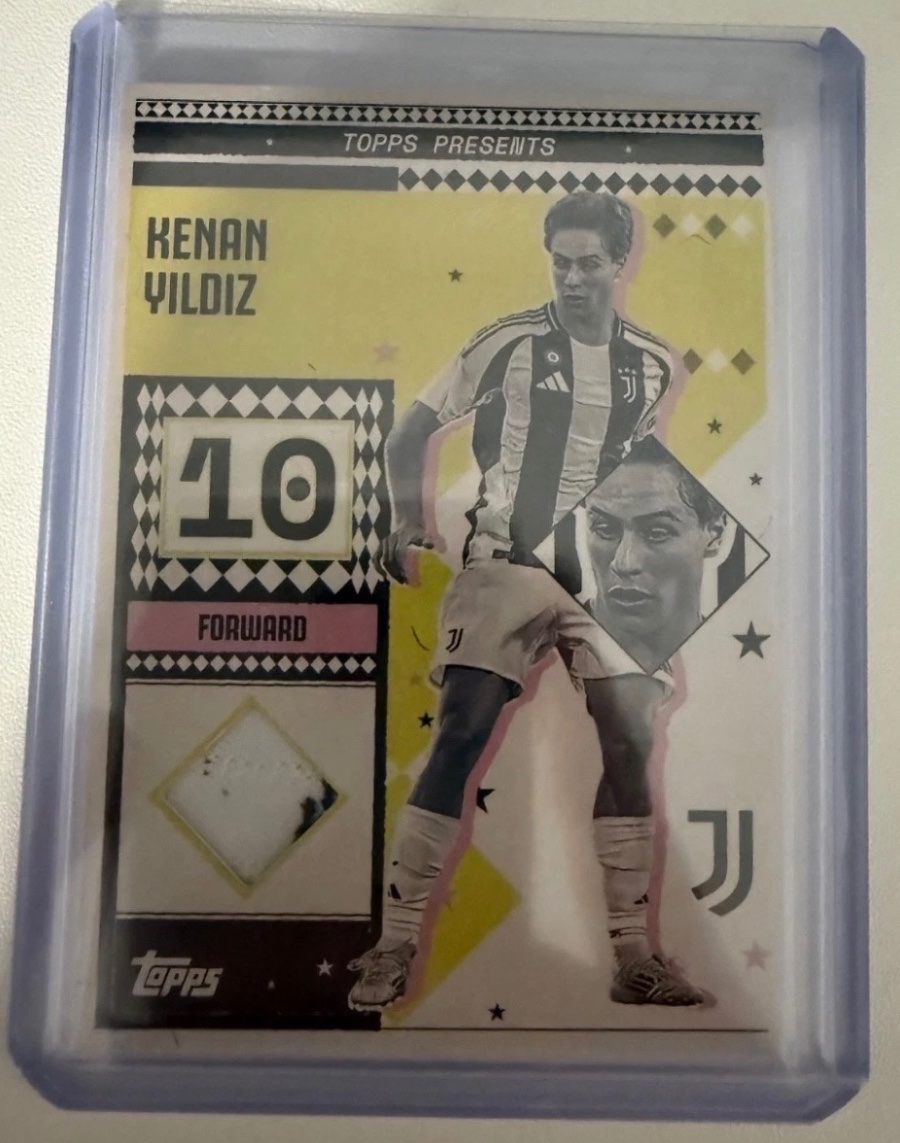 Topps Juventus Team Set Kenan Yıldız Match Worn Relic