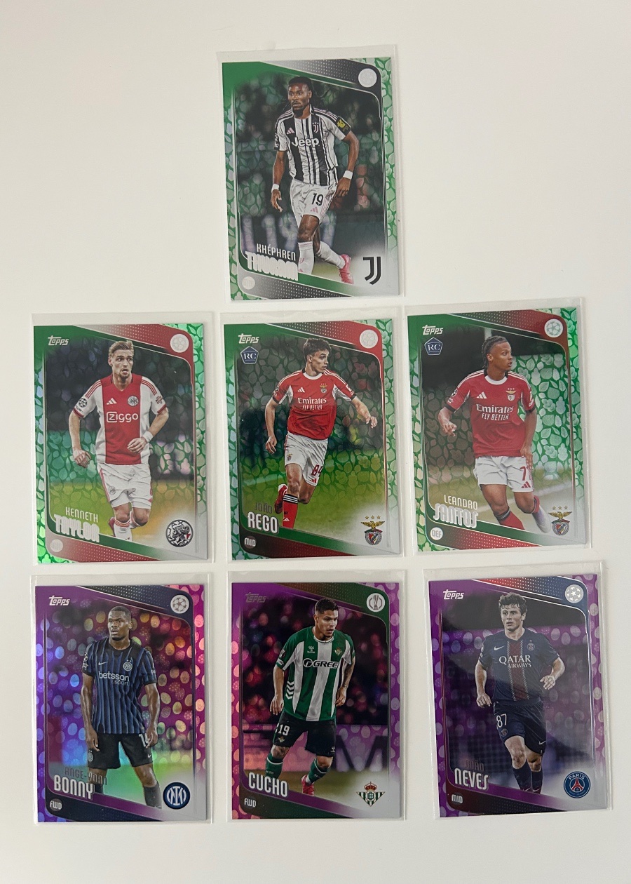 Topps UCC Green Leaf/ Purple Egg Parallels Lot