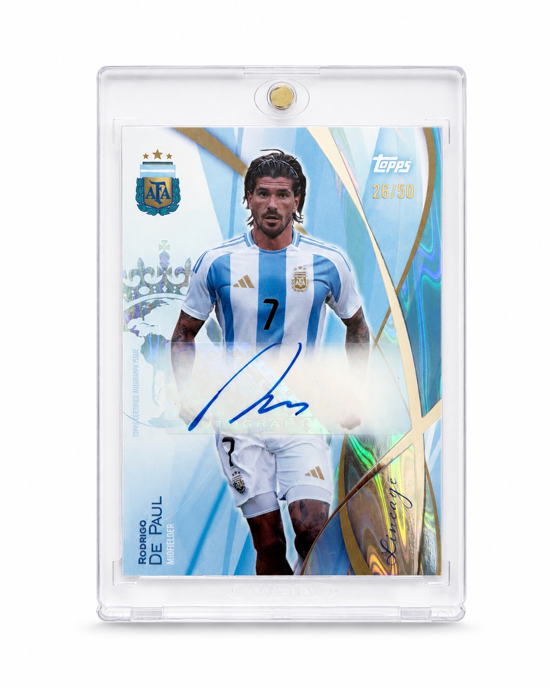 Rodrigo De Paul Topps Lineage Auto /50 Argentina