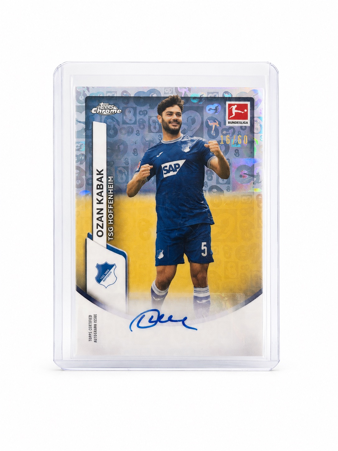 Ozan Kabak Auto /60 Topps Chrome Bundesliga TSG Hoffenheim
