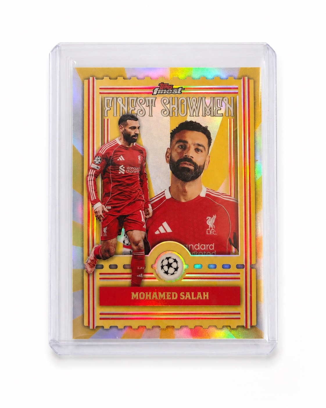 Mohamed Salah Topps Finest 2025-26 Insert Finest Showmen