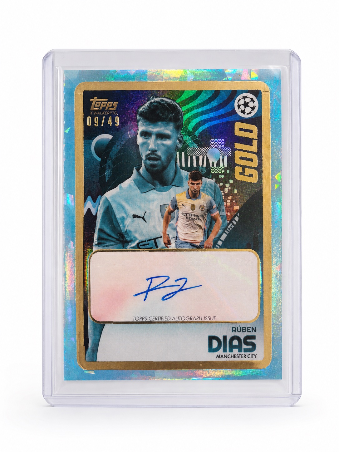 Ruben Dias Topps Gold Auto /49