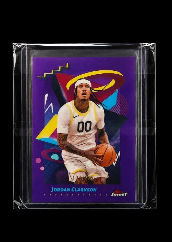 Jordan Clarkson 2024-25 Finest Purple Refractor /125 #295 Utah Jazz