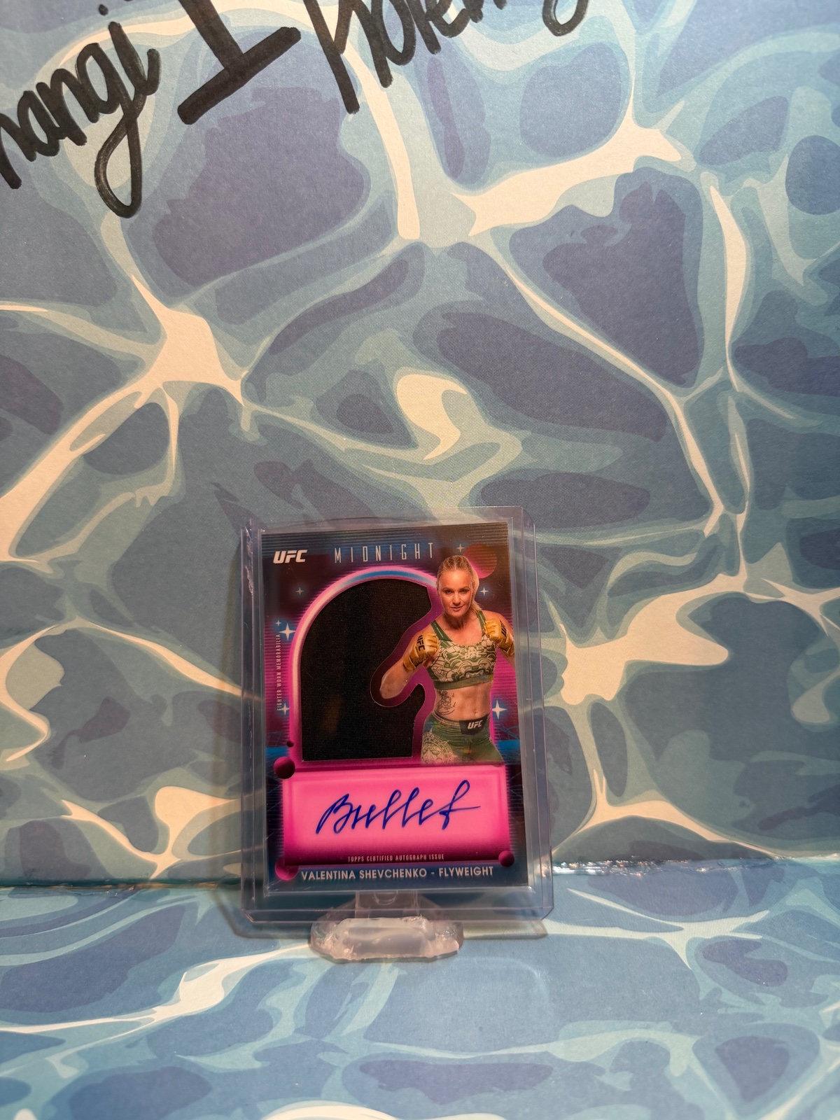 Valentino Schevchenko Patch+Auto UFC Midnight
