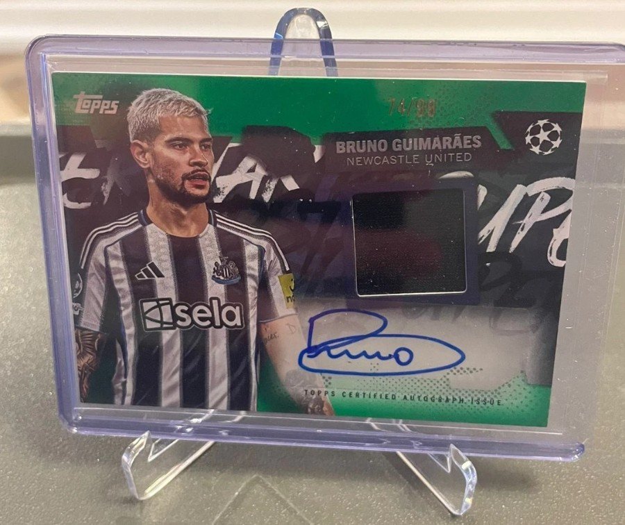2026 Topps UCC - Bruno Guimaraes, Superstar Auto & Relic Green /99