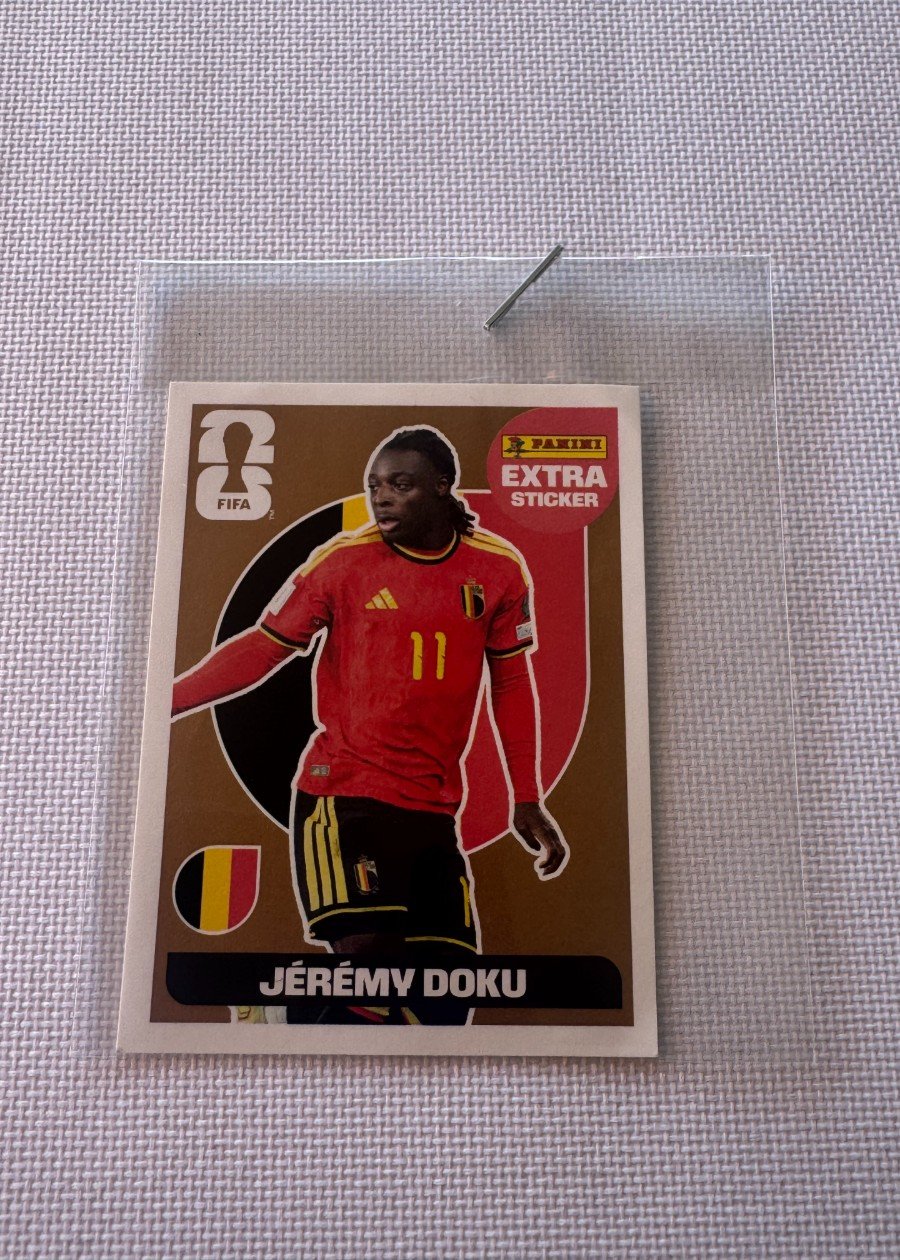 Jeremy Doku - Bronze Extra Sticker