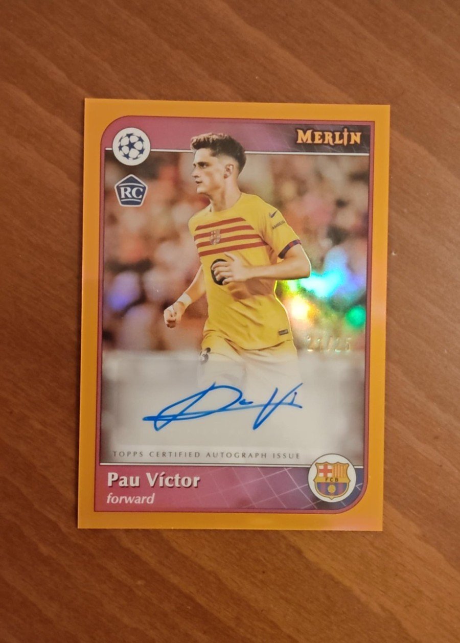 Pau Victor rookie /25 imza topps merlin