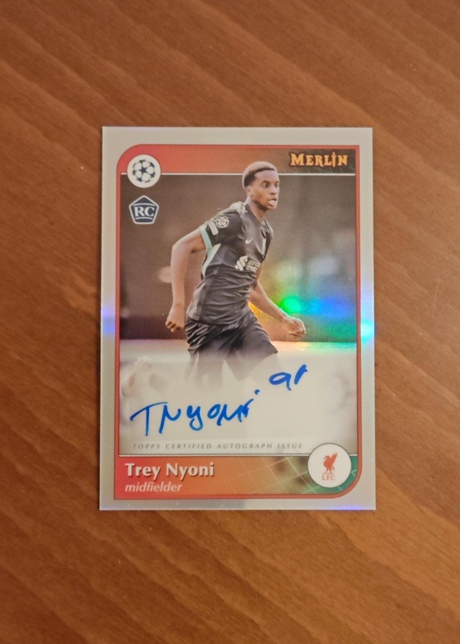 Trey Nyoni rookie imza topps merlin